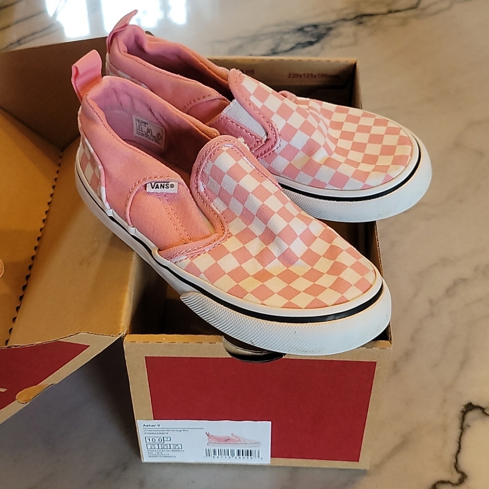 Toddler vans checkered shoes